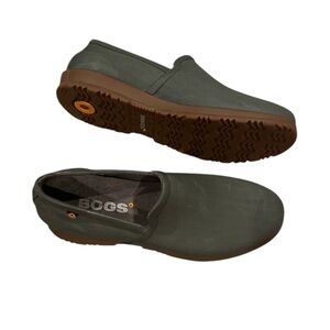 BOGS SAGE GREEN SWEET PEA SLIP ON MUCK RAIN WATERPROOF SHOES 7